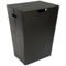 Rectangular Laundry Basket Made From Faux Leather in Wenge Finish